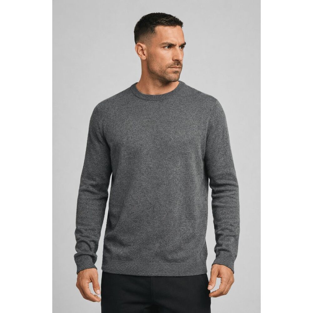 Walter Hagen Men's Wool Blend Clubhouse Golf Sweater Grey